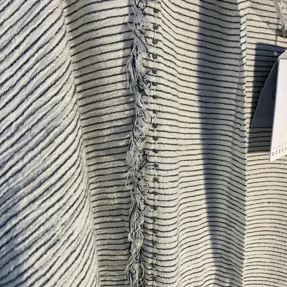 NWT Bobeau collection cotton striped pearls blazer - Picture 4 of 7